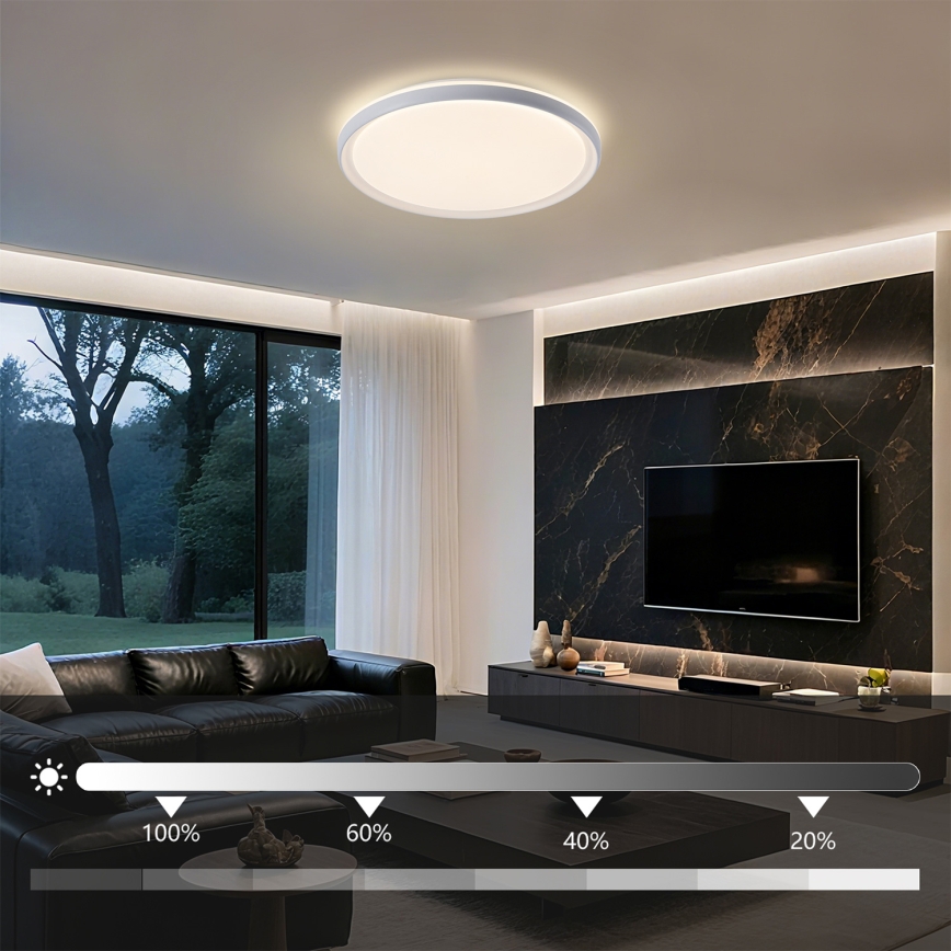 Brilagi - Ρυθμιζόμενο LED οροφής φωτιστικό RIVO LED/72W/230V 3000-6000K λευκό Ø 50 εκ. + τηλεχειριστήριο