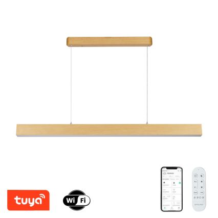 Brilagi - Ρυθμιζόμενος LED πολυέλαιος SLEEKLINE SMART LED/40W/230V Wi‑Fi Tuya φινίρισμα δρυός + τηλεχειριστήριο