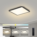 Brilagi - Ρυθμιζόμενο φωτιστικό οροφής SLIMFRAME LED/25W/230V 30x30 cm 3000-6000K μαύρο + τηλεχειριστήριο