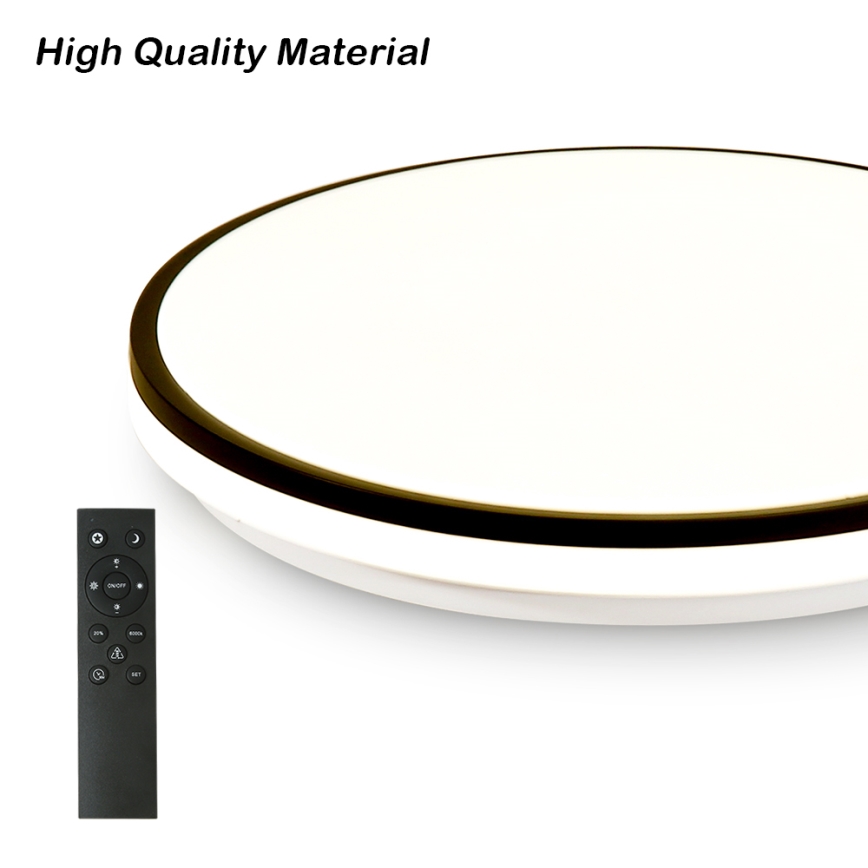 Brilagi - LED Ρυθμιζόμενο φωτιστικό οροφής Έξυπνο LED/24W/230V Ø 38 cm 3000-6000K Wi-Fi Tuya Beacon + τηλεχειριστήριο