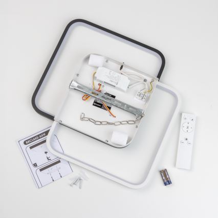 Brilagi - Ρυθμιζόμενο φωτιστικό οροφής LED VELO LED/64W/230V 38x38 cm 3000-6500K + τηλεχειριστήριο