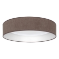 Brilagi - Ρυθμιζόμενο φωτιστικό οροφής VELVET SMART VARI LED/24W/230V 3000-6500K Ø 45 cm καφέ + τηλεχειριστήριο