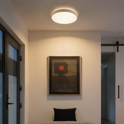 Brilagi - Ρυθμιζόμενο φωτιστικό οροφής LED GLASS POOL DOUBLE LED/48W/230V 3000-6000K 40 cm μπεζ + τηλεχειριστήριο