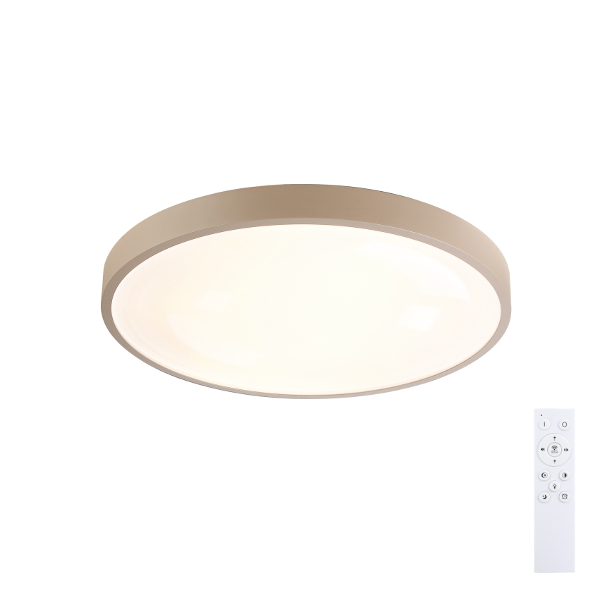 Brilagi - Ρυθμιζόμενο φωτιστικό οροφής LED GLASS POOL DOUBLE LED/48W/230V 3000-6000K 40 cm μπεζ + τηλεχειριστήριο