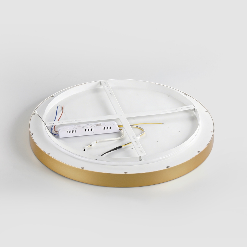 Brilagi - LED ρυθμιζόμενο φωτιστικό οροφής GLASS POOL DOUBLE LED/60W/230V 3000-6000K 50 cm χρυσό + τηλεχειριστήριο