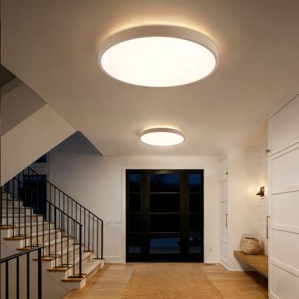 Brilagi - LED ρυθμιζόμενο φωτιστικό οροφής GLASS POOL DOUBLE LED/80W/230V 3000-6000K 60 cm μπεζ + τηλεχειριστήριο