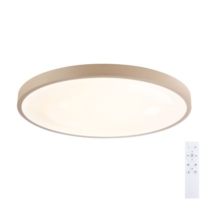 Brilagi - LED ρυθμιζόμενο φωτιστικό οροφής GLASS POOL DOUBLE LED/80W/230V 3000-6000K 60 cm μπεζ + τηλεχειριστήριο