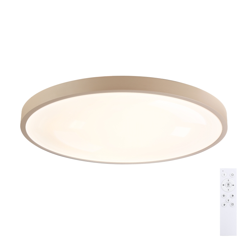 Brilagi - LED ρυθμιζόμενο φωτιστικό οροφής GLASS POOL DOUBLE LED/80W/230V 3000-6000K 60 cm μπεζ + τηλεχειριστήριο