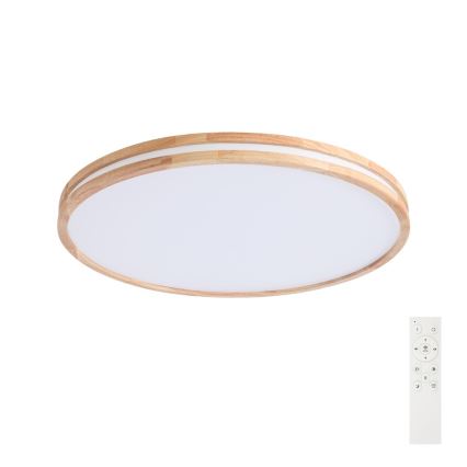 Brilagi - Ρυθμιζόμενο LED οροφής φωτιστικό MOLINA LED/100W/230V 3000–6000K δρυς Ø 80 cm + τηλεχειριστήριο