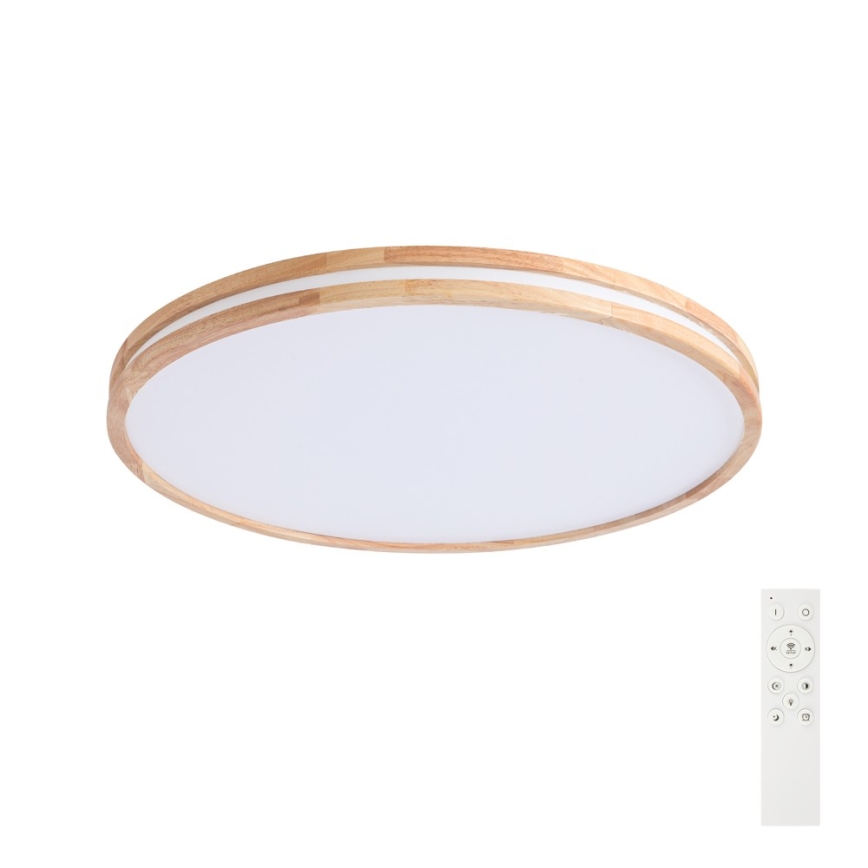 Brilagi - Ρυθμιζόμενο LED οροφής φωτιστικό MOLINA LED/100W/230V 3000–6000K δρυς Ø 80 cm + τηλεχειριστήριο