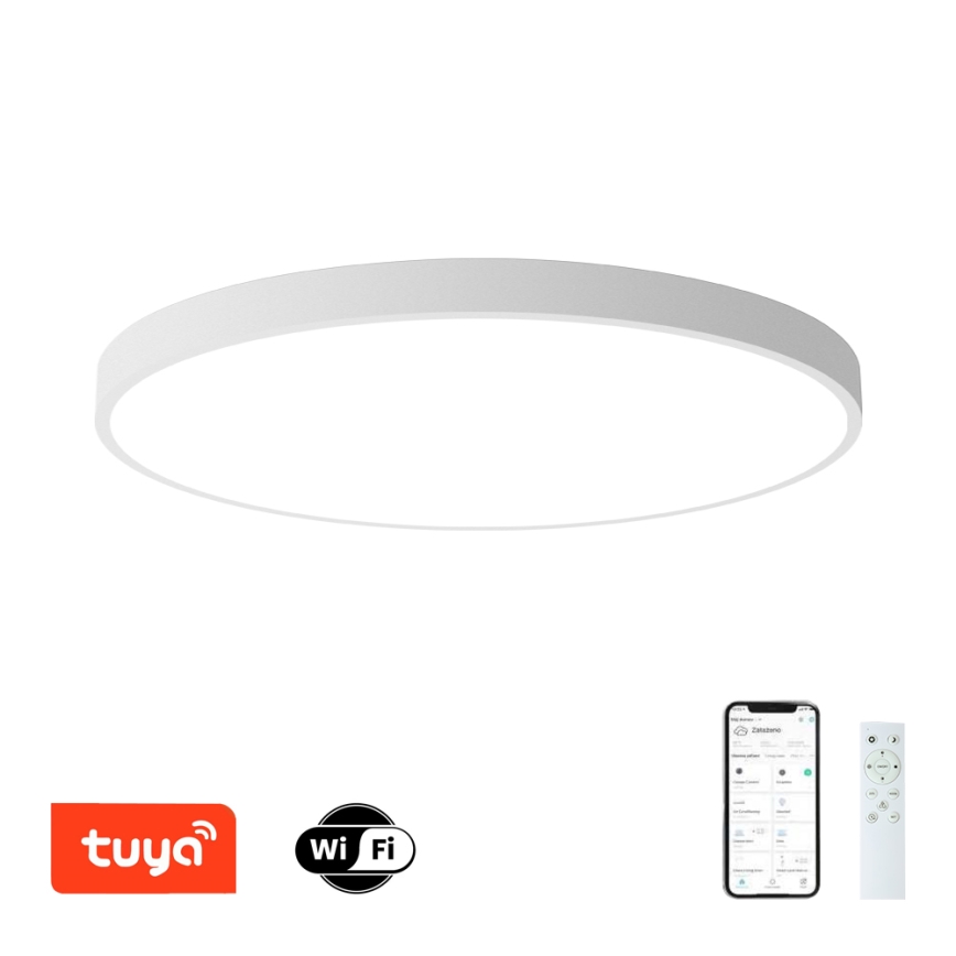 Brilagi - Ρυθμιζόμενο LED φωτιστικό οροφής POOL SMART LED/180W/230V 3000–6000K, διάμετρος 120 cm, Wi‑Fi Tuya, λευκό + τηλεχειριστήριο