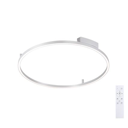 Brilagi - Ρυθμιζόμενο LED φωτιστικό οροφής PORTOFINO LED/60W/230V 3000-6000K διάμ. 80 cm ασημί + τηλεχειριστήριο