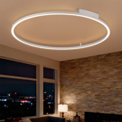 Brilagi - LED Ρυθμιζόμενο φωτιστικό οροφής PORTOFINO LED/85W/230V 3000-6000K Ø 120 cm ασημί + τηλεχειριστήριο