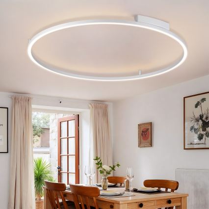Brilagi - LED Ρυθμιζόμενο φωτιστικό οροφής PORTOFINO LED/85W/230V 3000-6000K Ø 120 cm ασημί + τηλεχειριστήριο