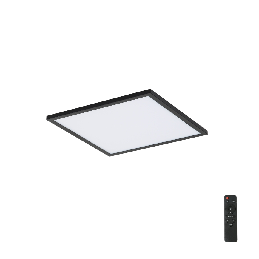Brilagi - Ρυθμιζόμενο LED φωτιστικό οροφής SLIMFRAME LED/25W/230V 30x30 cm 3000-6000K μαύρο + τηλεχειριστήριο