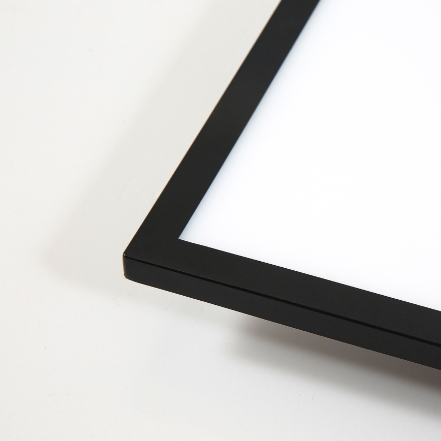 Brilagi - Ρυθμιζόμενο LED φωτιστικό οροφής SLIMFRAME LED/25W/230V 30x30 cm 3000-6000K μαύρο + τηλεχειριστήριο