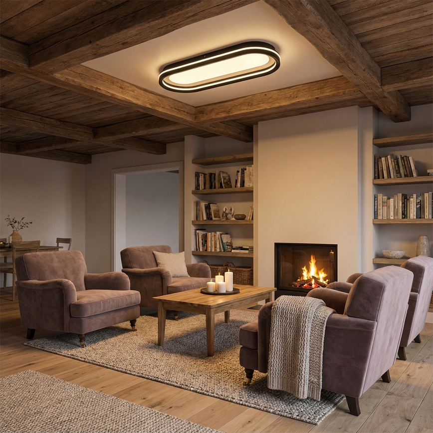 Brilagi - Ρυθμιζόμενη πλαφονιέρα LED TRIVARO LED/85W/230V 3000-6000K 20x60 cm + τηλεχειριστήριο