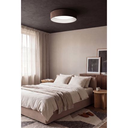 Brilagi - Ρυθμιζόμενο LED φωτιστικό οροφής VELVET SMARTIX STARS LED/36W/230V 3000-6000K διάμ. 55 cm καφέ Wi-Fi Tuya Beacon + τηλεχειριστήριο