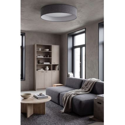 Brilagi - Ρυθμιζόμενο φωτιστικό οροφής LED VELVET SMART VARI LED/24W/230V 3000-6500K διάμ. 45 cm γκρι + τηλεχειριστήριο