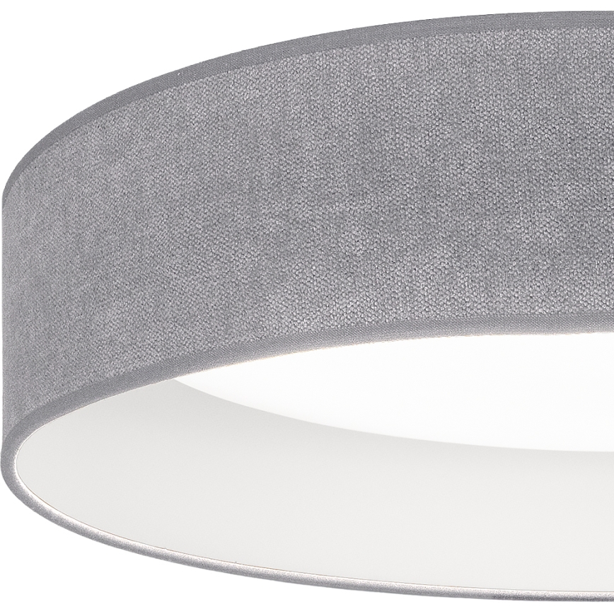 Brilagi - Ρυθμιζόμενο φωτιστικό οροφής LED VELVET SMART VARI LED/24W/230V 3000-6500K διάμ. 45 cm γκρι + τηλεχειριστήριο