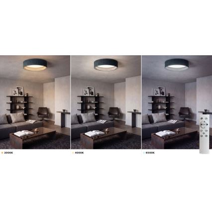 Brilagi - Ρυθμιζόμενο LED φωτιστικό οροφής VELVET SMART VARI LED/36W/230V 3000-6500K Ø 55 cm πράσινο + τηλεχειριστήριο