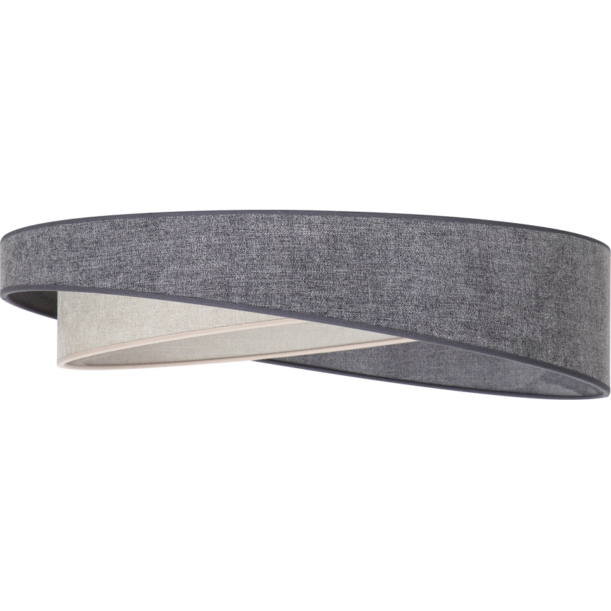 BRILAGI - Ρυθμιζόμενο LED φωτιστικό οροφής VELVET TWIST LED/36W/230V 3000-6000K διάμ. 65 cm Wi-Fi Tuya Beacon γκρι/κρεμ + τηλεχειριστήριο