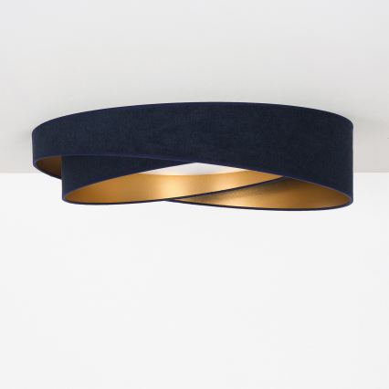 BRILAGI - Ρυθμιζόμενο φωτιστικό οροφής LED VELVET TWIST LED/36W/230V 3000-6000K Ø 65 cm Wi-Fi Tuya Beacon μπλε/χρυσό + τηλεχειριστήριο