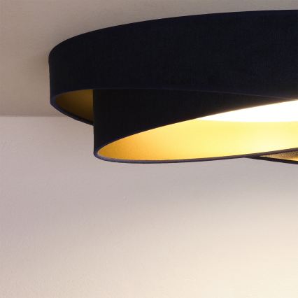 BRILAGI - Ρυθμιζόμενο φωτιστικό οροφής LED VELVET TWIST LED/36W/230V 3000-6000K Ø 65 cm Wi-Fi Tuya Beacon μπλε/χρυσό + τηλεχειριστήριο