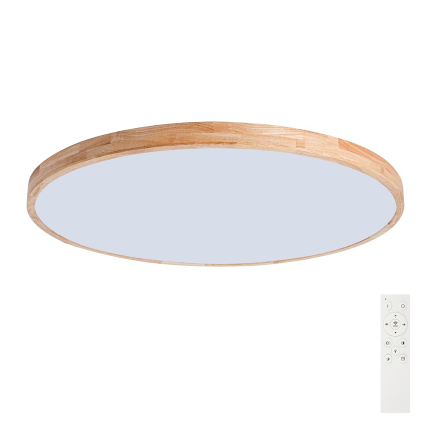 Brilagi - Ρυθμιζόμενο LED φωτιστικό οροφής WOODLINE LED/128W/230V 3000-6000K από δρυ, διάμ. 100 cm + τηλεχειριστήριο
