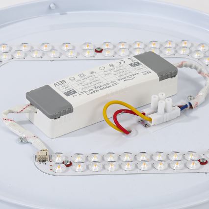 Brilagi - Ρυθμιζόμενο φωτιστικό οροφής LED WOODROUND LED/30W/230V 3000-6000K Ø 40 cm ξύλο CRI 90 + τηλεχειριστήριο