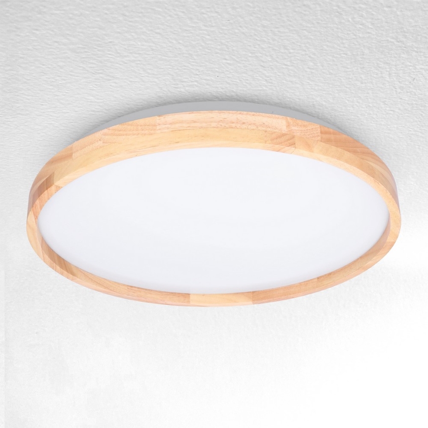 Brilagi - Ρυθμιζόμενο LED φωτιστικό οροφής ALSON LED/48W/230V 3000-6500K σε απόχρωση δρυός, διάμ. 39,5 cm + τηλεχειριστήριο