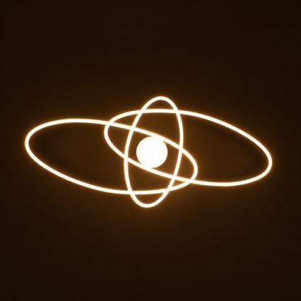 BRILAGI - Ρυθμιζόμενο φωτιστικό οροφής LED APOLLO LED/58W/230V 3000-6500K 43,2x101,2 cm μαύρο + τηλεχειριστήριο