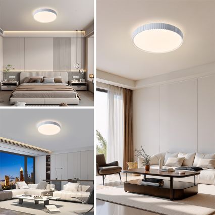 Brilagi - Ρυθμιζόμενο φωτιστικό οροφής LED CORVO LED/54W/230V 3000-6000K λευκό διάμ. 40 cm + τηλεχειριστήριο