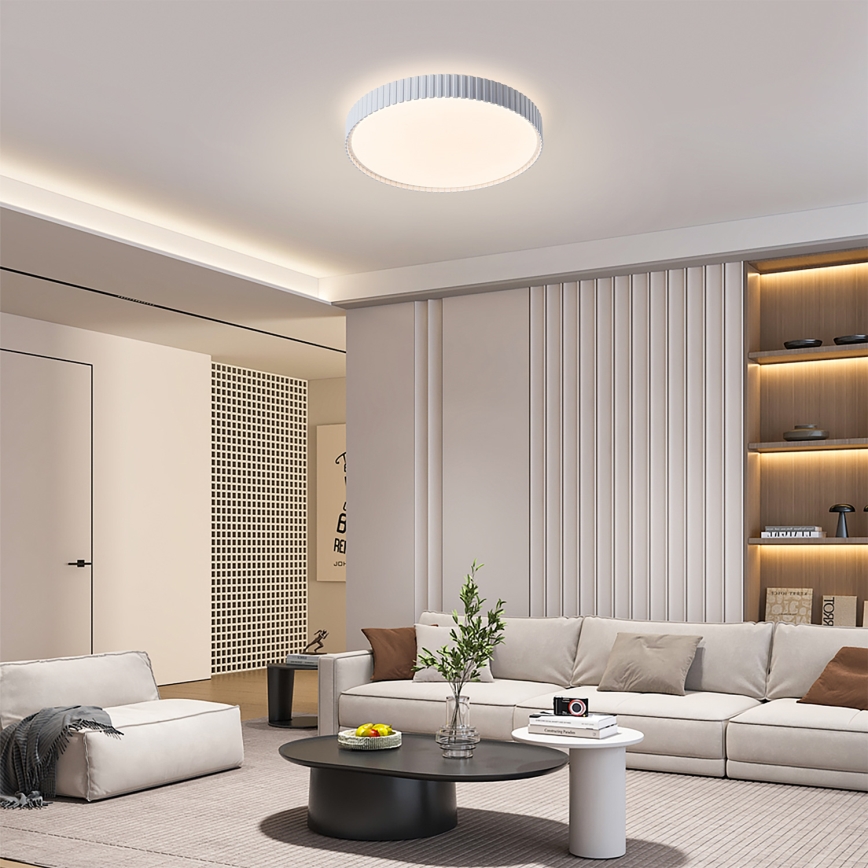 Brilagi - Ρυθμιζόμενο φωτιστικό οροφής LED CORVO LED/54W/230V 3000-6000K λευκό διάμ. 40 cm + τηλεχειριστήριο