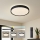 Brilagi - Ρυθμιζόμενο LED φωτιστικό οροφής CORVO LED/54W/230V 3000-6000K μαύρο Ø 40 cm + τηλεχειριστήριο