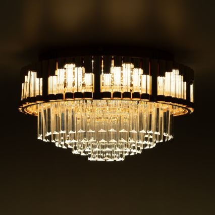 BRILAGI - LED ρυθμιζόμενο φωτιστικό οροφής CROWN LED/41W/230V 3000-6000K διάμ. 48 cm χρυσό + τηλεχειριστήριο