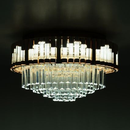 BRILAGI - LED ρυθμιζόμενο φωτιστικό οροφής CROWN LED/41W/230V 3000-6000K διάμ. 48 cm χρυσό + τηλεχειριστήριο