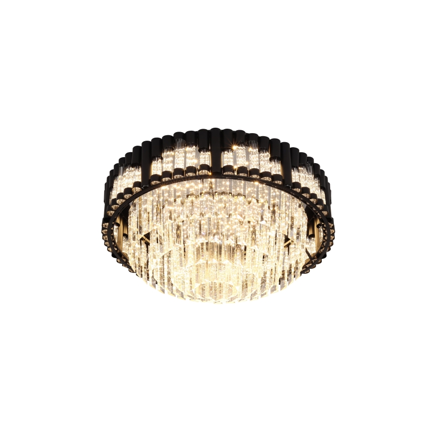 Brilagi - Ρυθμιζόμενο φωτιστικό οροφής LED CROWN LED/41W/230V 3000-6000K Ø 48 cm μαύρο + τηλεχειριστήριο