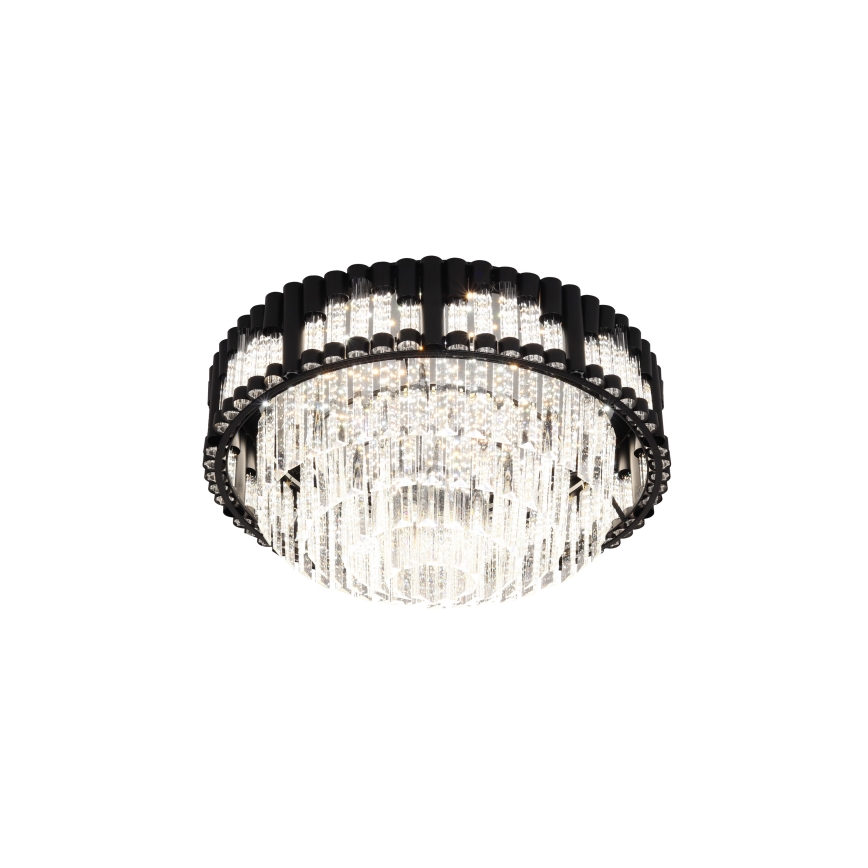Brilagi - Ρυθμιζόμενο φωτιστικό οροφής LED CROWN LED/41W/230V 3000-6000K Ø 48 cm μαύρο + τηλεχειριστήριο