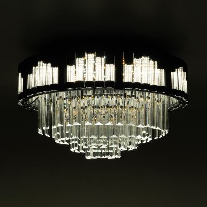 BRILAGI - Ρυθμιζόμενο φωτιστικό οροφής LED CROWN LED/41W/230V 3000-6000K Ø 48 cm μαύρο + τηλεχειριστήριο