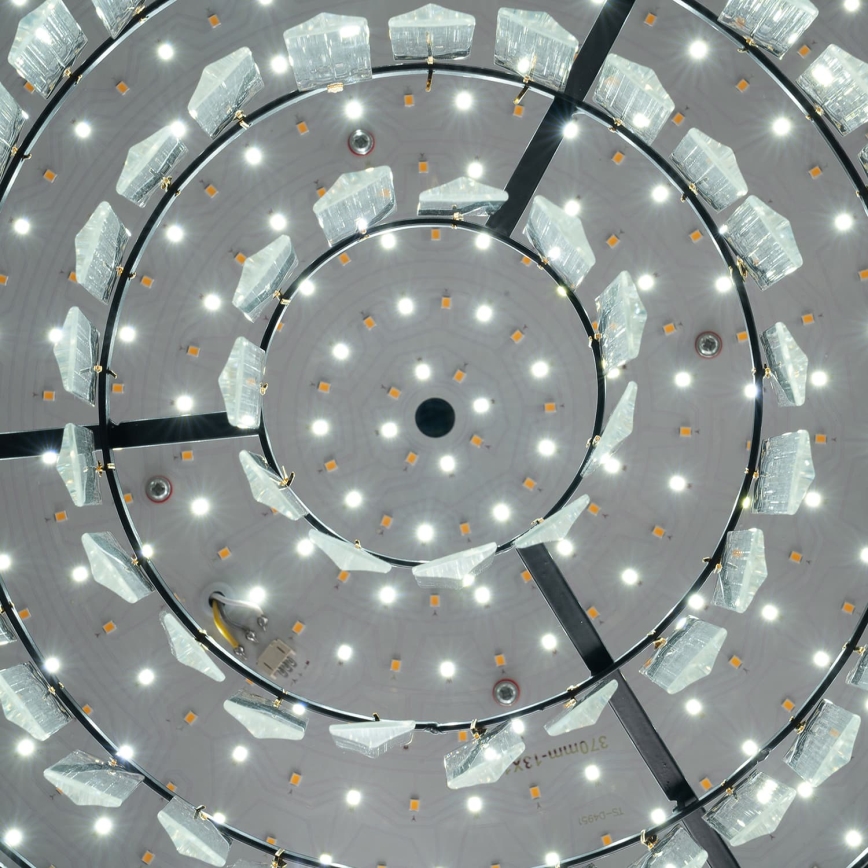 BRILAGI - Ρυθμιζόμενο φωτιστικό οροφής LED CROWN LED/41W/230V 3000-6000K Ø 48 cm μαύρο + τηλεχειριστήριο
