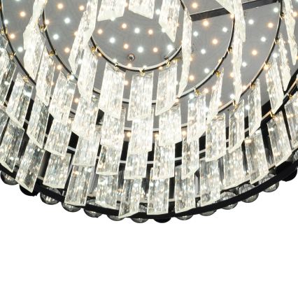 BRILAGI - Ρυθμιζόμενο φωτιστικό οροφής LED CROWN LED/41W/230V 3000-6000K Ø 48 cm μαύρο + τηλεχειριστήριο