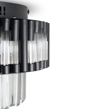 BRILAGI - Ρυθμιζόμενο φωτιστικό οροφής LED CROWN LED/41W/230V 3000-6000K Ø 48 cm μαύρο + τηλεχειριστήριο