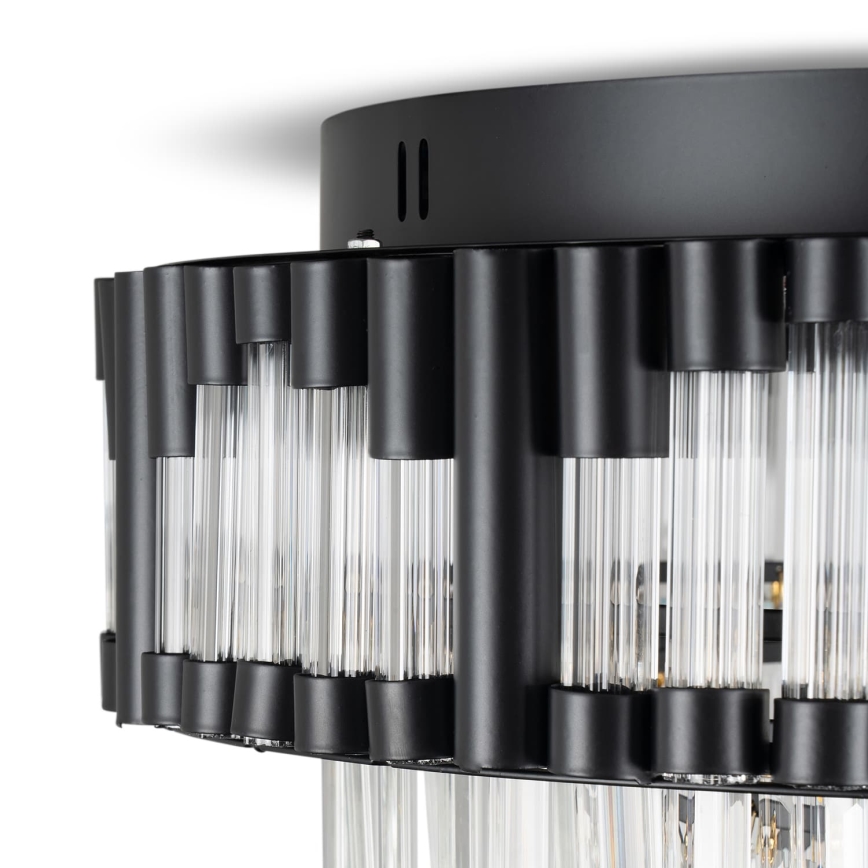 BRILAGI - Ρυθμιζόμενο φωτιστικό οροφής LED CROWN LED/41W/230V 3000-6000K Ø 48 cm μαύρο + τηλεχειριστήριο