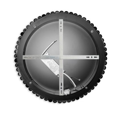 BRILAGI - Ρυθμιζόμενο φωτιστικό οροφής LED CROWN LED/41W/230V 3000-6000K Ø 48 cm μαύρο + τηλεχειριστήριο