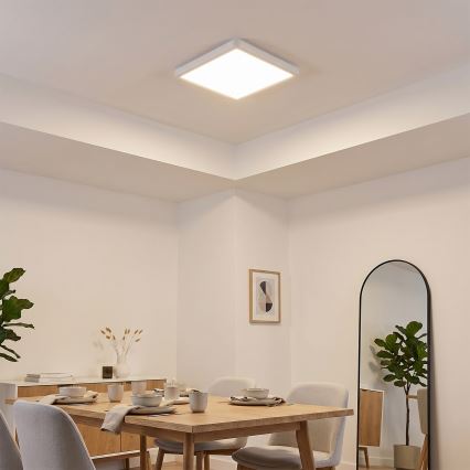 Brilagi - Ρυθμιζόμενο LED φωτιστικό οροφής ESTELA SQUARE LED/36W/230V 3000-6500K 31x31 εκ. λευκό + τηλεχειριστήριο