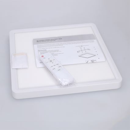 Brilagi - Ρυθμιζόμενο LED φωτιστικό οροφής ESTELA SQUARE LED/36W/230V 3000-6500K 31x31 εκ. λευκό + τηλεχειριστήριο