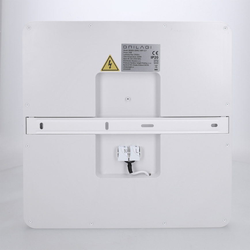 Brilagi - Ρυθμιζόμενο LED φωτιστικό οροφής ESTELA SQUARE LED/36W/230V 3000-6500K 31x31 εκ. λευκό + τηλεχειριστήριο