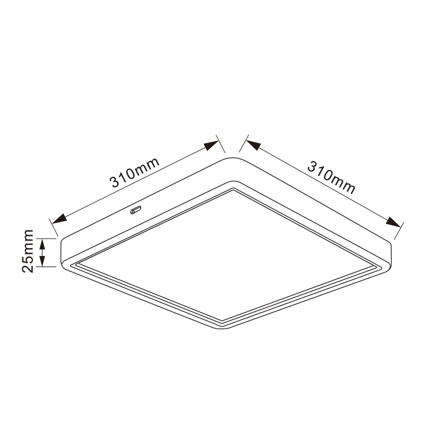 Brilagi - Ρυθμιζόμενο LED φωτιστικό οροφής ESTELA SQUARE LED/36W/230V 3000-6500K 31x31 εκ. λευκό + τηλεχειριστήριο