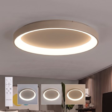 BRILAGI - Ρυθμιζόμενο LED φωτιστικό οροφής FALCON II LED/108W/230V 3000-6500K Ø 80 εκ. μπεζ + τηλεχειριστήριο